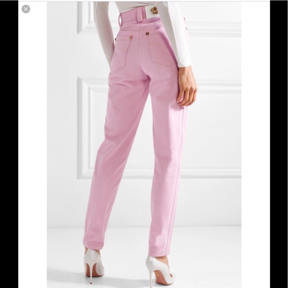 Versace High Rise Pink Jeans
